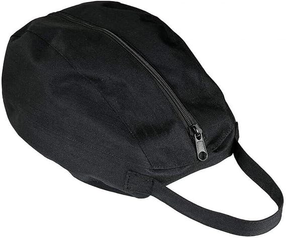 Helmet Bag, Large Capacity Black Nylon Storage Bag with closure mechanism, Waterproof Lightweight Handbag for Cycling, Equestrian, Sports Equipment, Portable Helmet Accessory, 41.9x28x22.8cm
