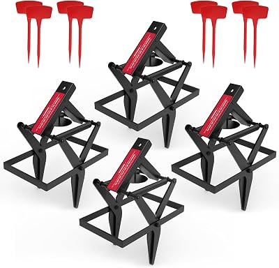 Mole Traps, Black Galvanized Steel Scissor Trap, Reusable Gopher Traps, Mole Killer, Ground Moles Trap for Lawns, 2025 Style 4 Pack