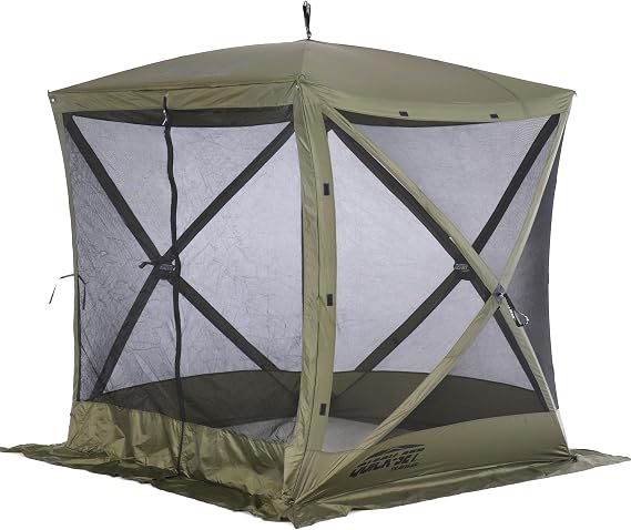 CLAM Quick-Set Traveler 6' x 6' Pop-Up Screen Tent, Green