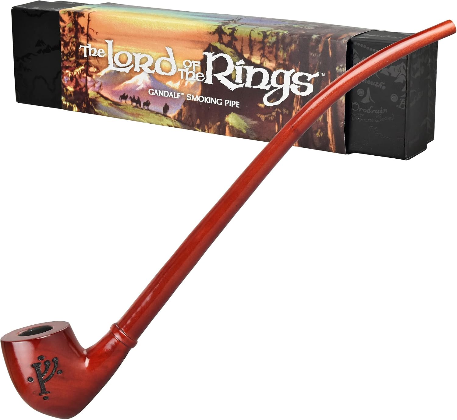 Pulsar Shire Pipes - GANDALF Cherry Churchwarden Tobacco Pipe - 13 Long - Officially Licensed The Lord of the Rings Collectible