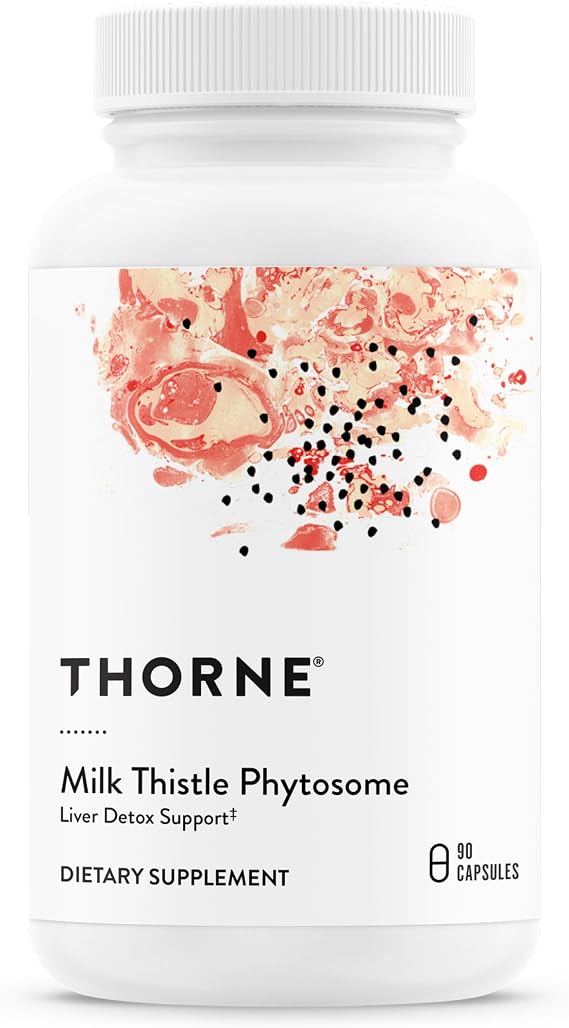 THORNE Milk Thistle Phytosome, Silybin Phospholipid Complex, 90 Capsules
