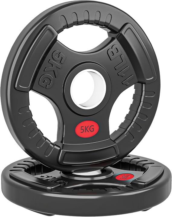 SPORTNOW Olympic Weight Plates 2" 5cm Tri Grips