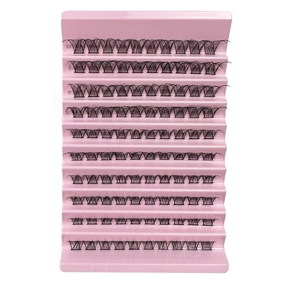 10 rows of segmented eyelash mixed packaging Cluster Lash Extensions Mixed Length 8-16mm DIY False Eyelashes Tray for Self Application at Home (S-04-DIY-100)