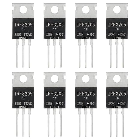IRF3205 MOSFET Transistors 55V 110A IRF3205PBF N-Channel Power MOSFETS Transistor 55 Volt 110 Amp TO-220 (Pack of 12pcs)