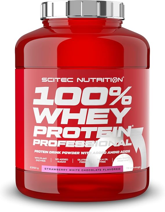 Scitec Nutrition 100% Whey Professional 2350g Strawberry White Chocolate
