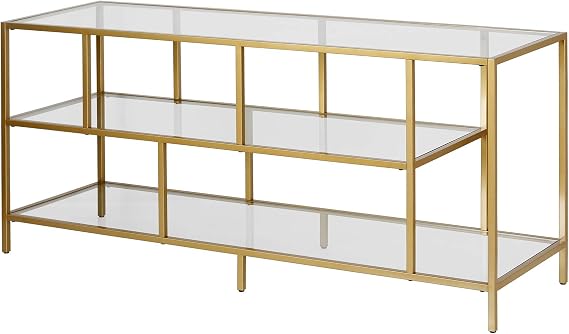 Henn&Hart 55" TV Stand for TVs up to 60", Gold