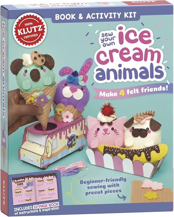Klutz Sew Your Own Ice Cream Animals