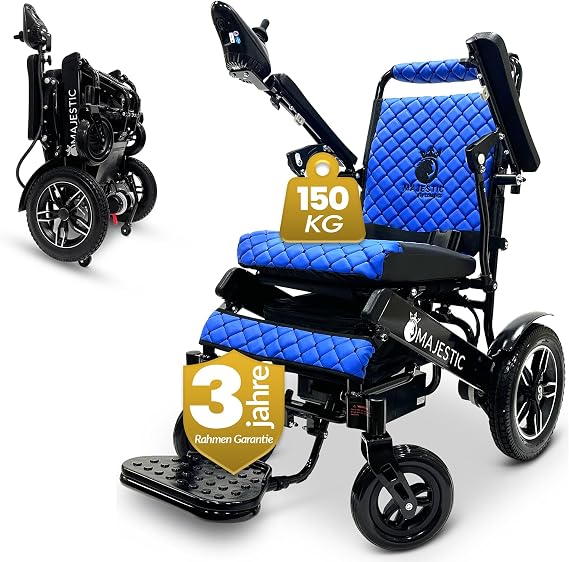 330 lbs Weight Capacity, 19 Miles Battery Range, Electric Wheelchairs for Adults, US Based Premium Customer Support, Remote Controlled Lightweight Wheel Chair for Seniors, IQ-8000 by Majestic