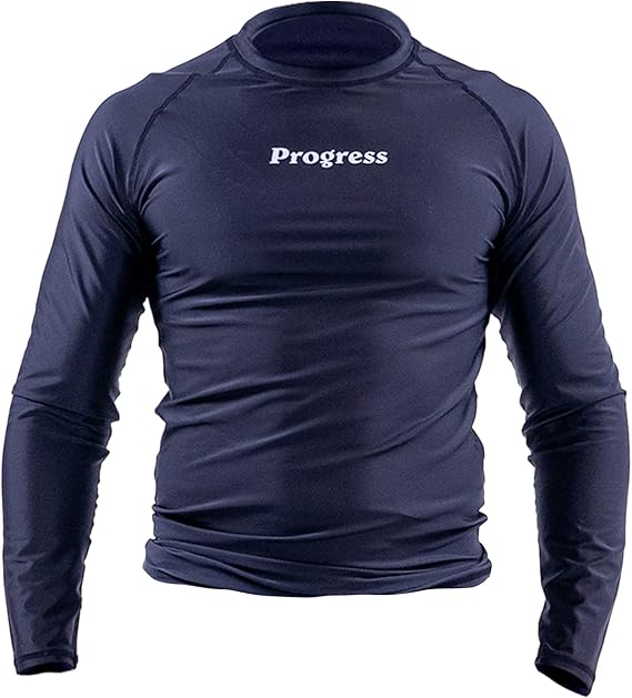 Progress Jiu Jitsu Academy Long Sleeve Rashguard | Comfortable & Durable BJJ Rash Guard | Flexible Rash Guard for Grappling