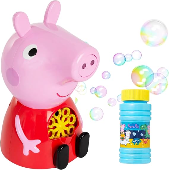 Peppa Pig Bubble Machine | Perfect Fun Indoor & Outdoor Toy | Bonus Solution Included | House On The Hill | Ages 3+