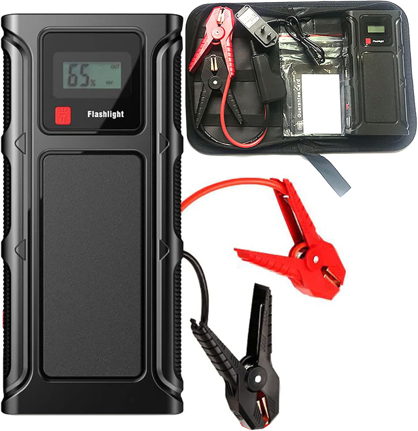 Car Jump Starter 30000mAh with 4000A Peak for Up to 12L Gas or 9L Diesel Engine 12V Auto Booster for Vehicles, Trucks, SUV, Portable Power Pack