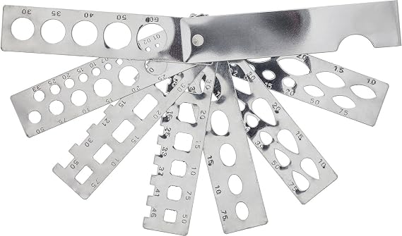 Fan Gemstone Gauge, 7 Blades | GAU-140.00