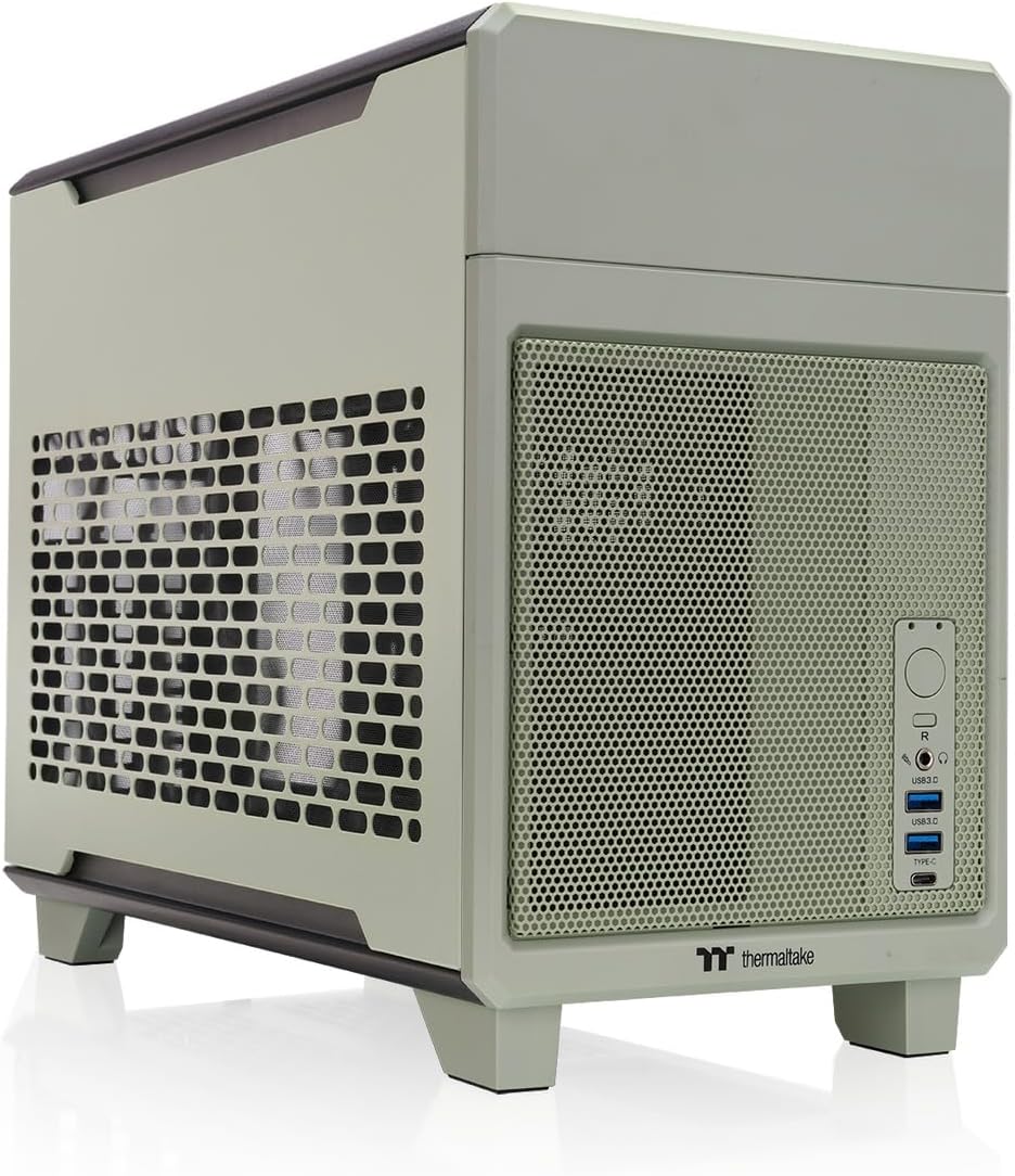 Thermaltake TR100 Matcha Green Dual Chamber Mini-ITX PC Case CA-11A-00SENN-J0 CS9528