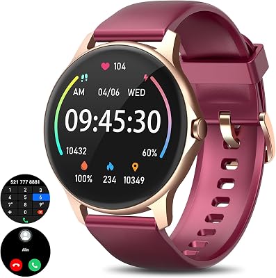 ENOMIR Smart Watch for Women 100 Sport Modes Fitness Watch 46mm Large Screen Heart Rate SpO2 Sleep Monitor IP68 Waterproof Activity Tracker and Smartwatches for iPhone Android Compatible