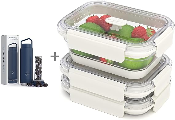 Fruit Infuser and Food Storage Container Bundle