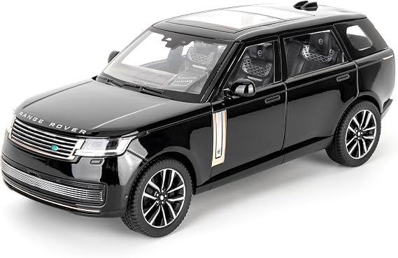 TGRCM-CZ 1:24 Range Rover Die-cast Model Vehicle with Sound & Light, Pull Back Function & Openable Doors - Realistic Details for Collectors & Gifts Black