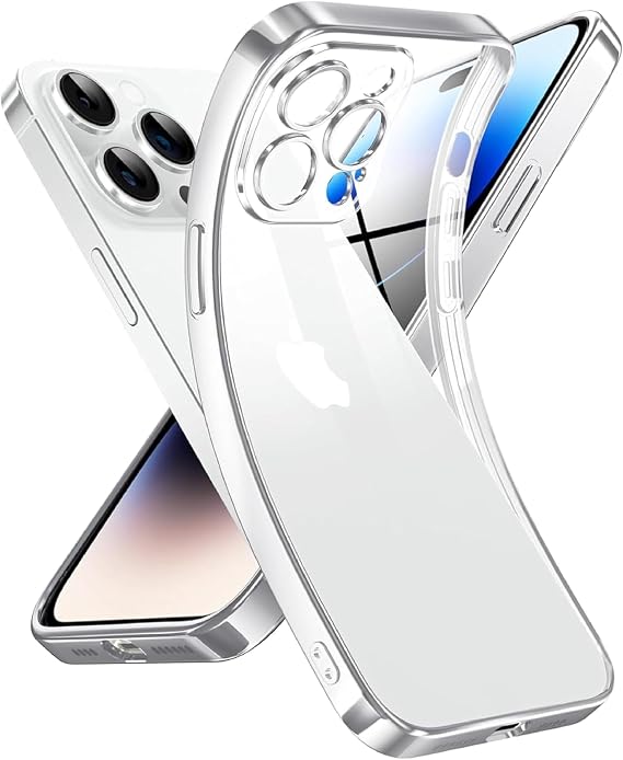 Babilden Apple iPhone 15 Pro Max Kamera Korumalı Şeffaf Silikon Kılıf