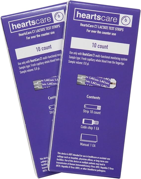 HeartsCare Lactate 20 Strips