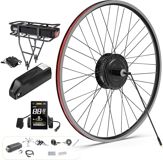 BAFANG 48V 500W Rear Hub Motor Kit Electric Bicycle Conversion Kit for Bikes 700C Wheel with 500C Display