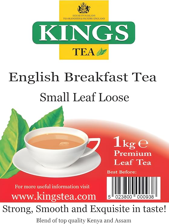 KINGS TEA ENGLISH BREAKFAST LOOSE TEA 1Kg (Pack of 1)