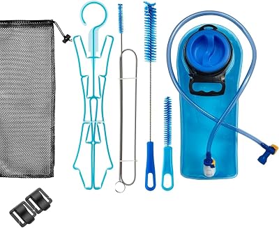 Update Hydration Bladder 2 Liter Leak Proof Water Reservoir, BPA Free Hydration Pack Replacement for Hiking Biking Climbing Cycling Running, Large Opening