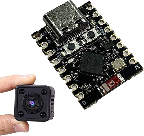 Dtharen ESP32 Microcontroller Board, ESP32 Development Board, Mini ESP32-C3 Development Board - ESP32 Board Expansion Board, Low Energy Development Module, Supports WiFi and Wireless, Computer