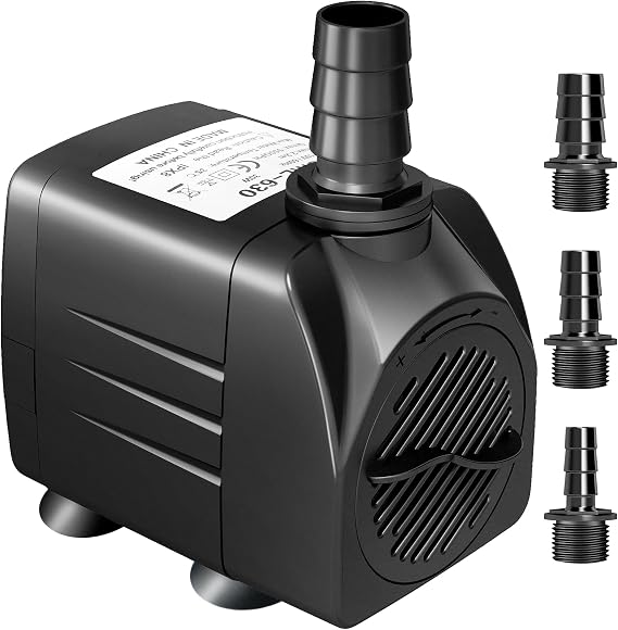 GROWNEER 550GPH Submersible Pump 30W Fountain Aquarium Water Pump