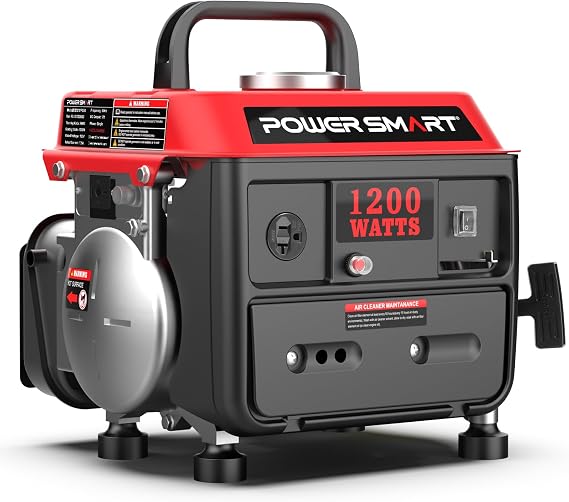 PowerSmart 1200 Watt Portable Generator for Camping