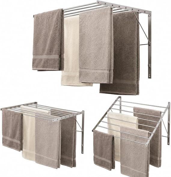 Smartsome Wall Mounted Clothes Drying Rack | 22" Wide | 60lb Capacity