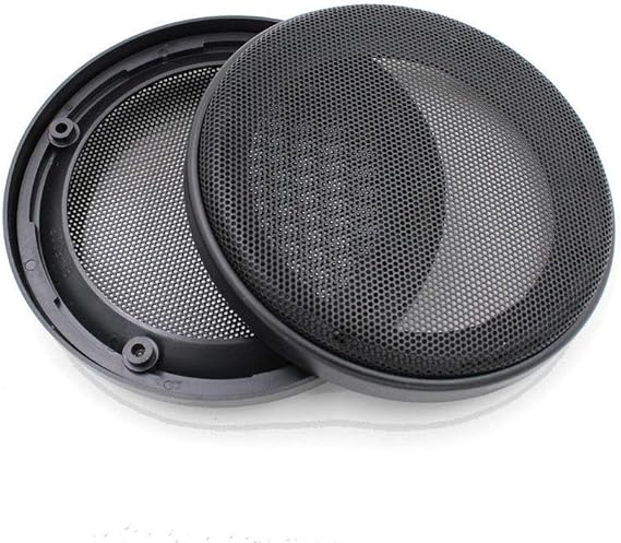 2X 5.5in. Black Speaker Coaxial Steel Mesh Grille Cover Woofer Mask Protection Frame