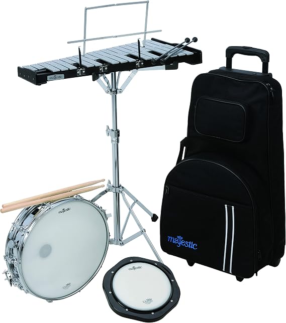 Majestic AK1432DP Bell/Snare Educational Kit with Rolling Bag