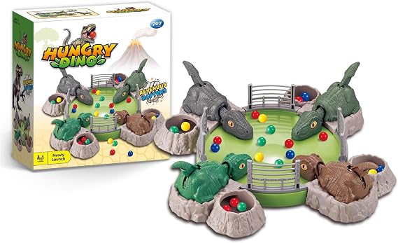 Dinosaur Hungry Hippo Game for Kids,Hungry Dino Board Games,Dinosaur Gifts Dino Toys,Party Games for Ages 6 and Up, for 2 to 4 Players