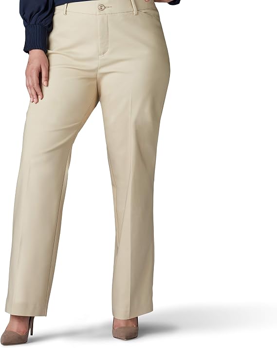 Lee Women's Plus Size Ultra Lux Comfort with Flex Motion Trouser Pant