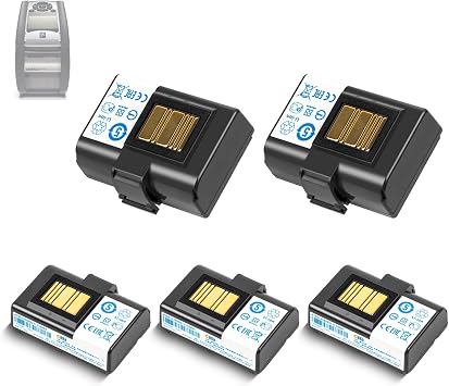 CBQ 5PCS 3400mAh ZQ520 ZQ620 Battery for Zebra Printer:ZQ520 QLN320 QLN220 ZQ620 ZQ521 ZQ500 ZR628 ZQ610 ZQ658 ZQ668 ZR638 ZR668 Mobile Printers,Lithium Battery