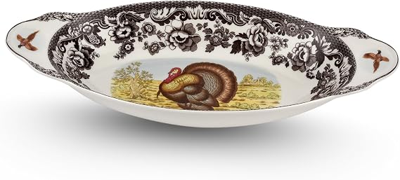 Spode Woodland Spode Woodland Bread Tray Brown/White
