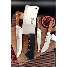 SürLaz Row Armor Knife Set 4 Piece Meat Knife Handmade