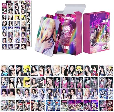 124PCS Laser Baby-M Photocards 2025 New Album Lomo Cards,Baby-M Cards for Gift and Fans Collection Pink