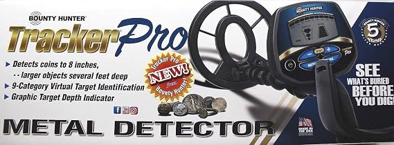 Bounty Hunter Tracker PRO Adjustable Metal Detector w/LCD Target ID