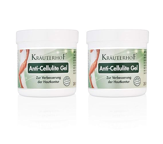 Krauterhof Anti-Cellulite Gel 250 ml 2er Pack (2 x 250 ml 500 ml)