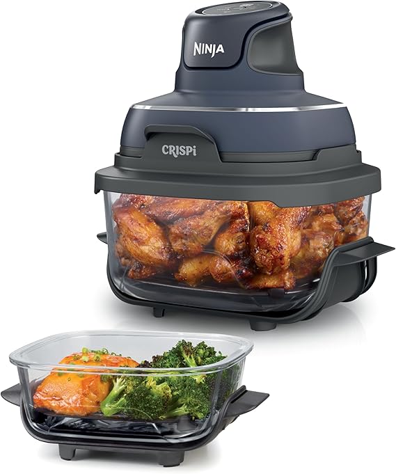 Ninja Crispi Glass Air Fryer, 4-in-1, Green, FN101SG