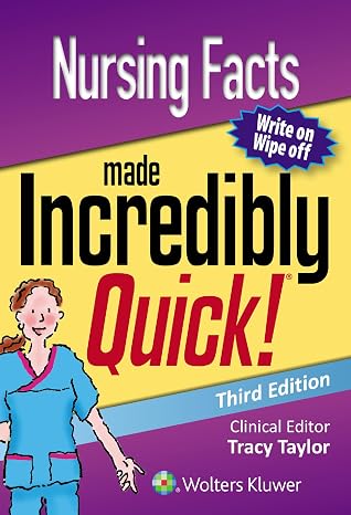 Nursing Facts Made Incredibly Quick (Incredibly Easy! Series)