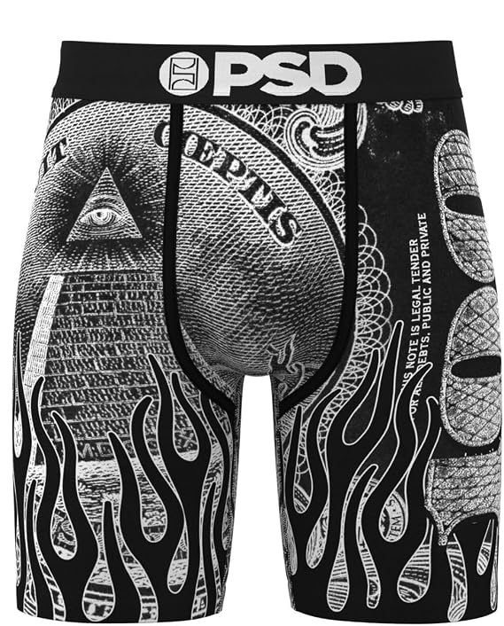 PSD Men's Silver Band Boxer Brief, Multi, L