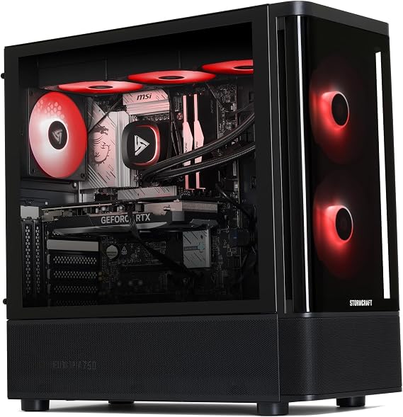 STORMCRAFT Skyhawk PRO Gaming Desktop - i9 14900KF up to 6.0GHz | RTX 5060 Ti 16GB GDDR7 | 32GB DDR5 RGB 6000MHz| 2TB NVMe Gen4 SSD | Z790 Motherboard | 360mm AIO | 850W Gold PSU | Win 11 Home