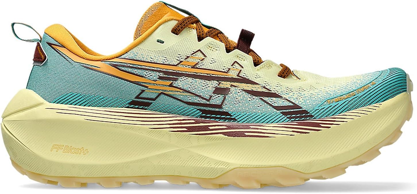 ASICS Men's Trabuco Max 4 Cold Moss/Nova Orange Running Shoes