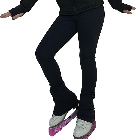 Victoria's Challenge Black ice Skating Leggings Skate Pants 07 Fleece cm
