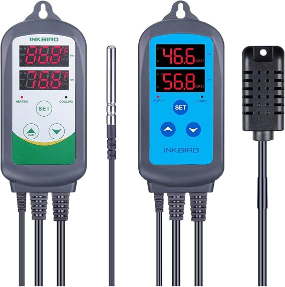 Inkbird ITC-308 Temperature Controller with IHC-200 Humidity Controller