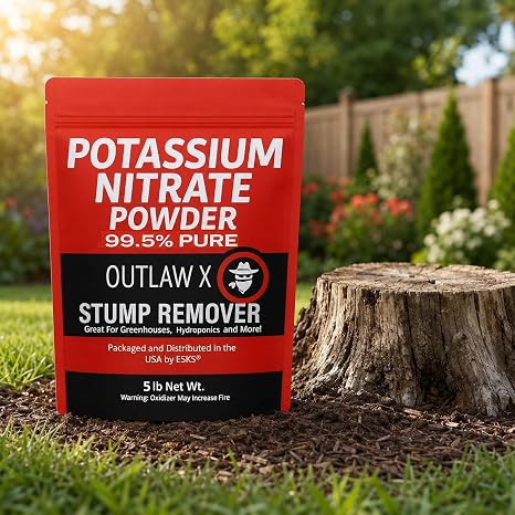 Outlaw X 5 Pound Potassium Nitrate High Purity Water Soluble Powder Stump Remover, Hydroponics and More