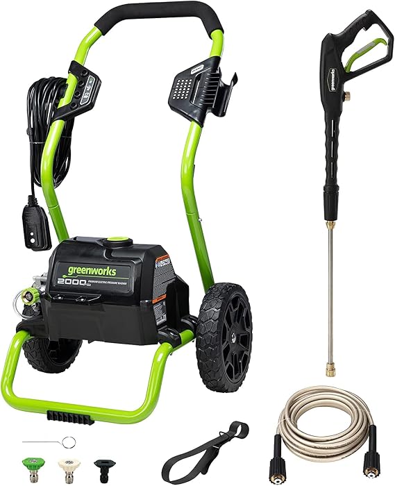 Greenworks 2000 PSI (1.1 GPM Max) Electric Power Washer