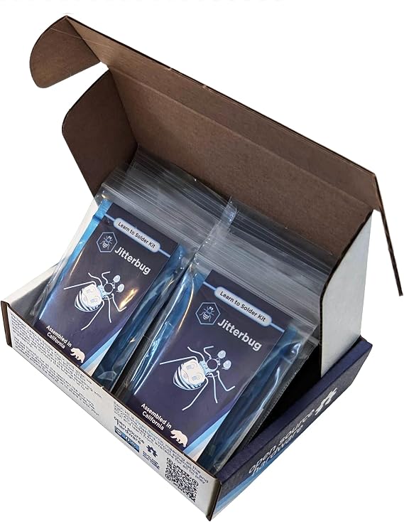 Jitterbug | Learn to Solder Kit | Educator Pack (8pcs)