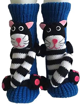 3D Knit Animal Socks Cute Christmas Slipper Socks Thick Warm Winter Funny Sock Novelty Animal Adorable Sock Gifts